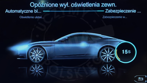 ASTON MARTIN polskie menu, polski lektor, zmiana regionu