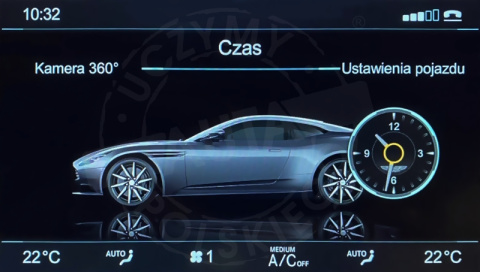 ASTON MARTIN polskie menu, polski lektor, zmiana regionu