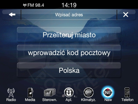 CHRYSLER UCONNECT 8.4" HARMAN BECKER VP3 VP4 polskie menu, polski lektor, zmiana regionu
