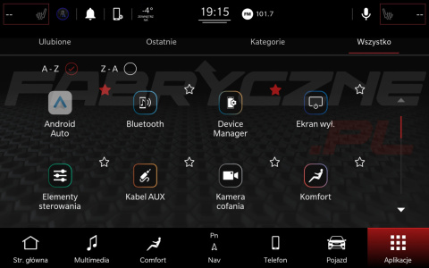 CHRYSLER UCONNECT 5 HARMAN BECKER 10,1" polskie menu, polski lektor, zmiana regionu