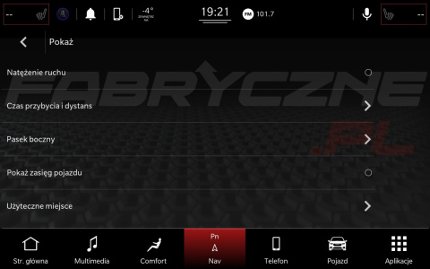 CHRYSLER UCONNECT 5 HARMAN BECKER 10,1" polskie menu, polski lektor, zmiana regionu