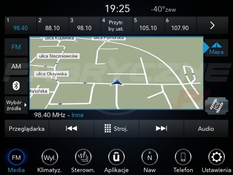CHRYSLER UCONNECT 8.4" PANASONIC VP4R polskie menu, polski lektor, zmiana regionu
