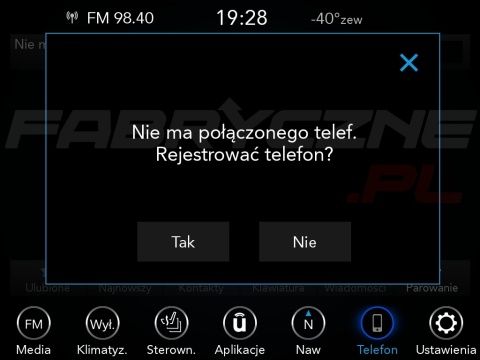 CHRYSLER UCONNECT 8.4" PANASONIC VP4R polskie menu, polski lektor, zmiana regionu