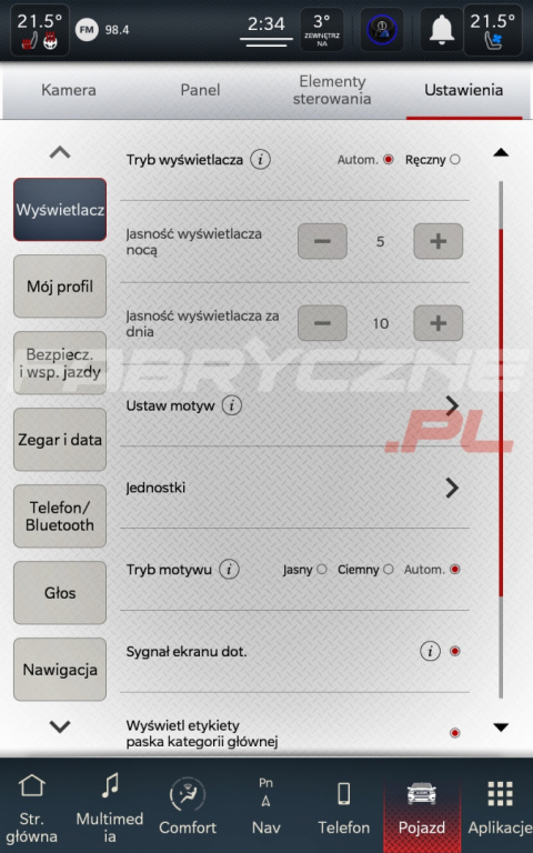 DODGE RAM UCONNECT 5 HARMAN BECKER 12,0" polskie menu, polski lektor, zmiana regionu