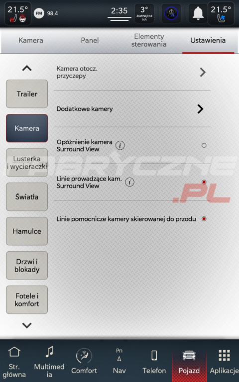 DODGE RAM UCONNECT 5 HARMAN BECKER 12,0" polskie menu, polski lektor, zmiana regionu