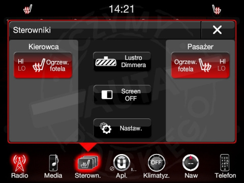 DODGE UCONNECT 8.4" HARMAN BECKER VP3 VP4 polskie menu, polski lektor, zmiana regionu