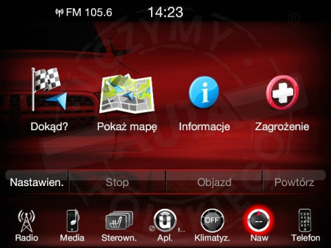 DODGE UCONNECT 8.4" HARMAN BECKER VP3 VP4 polskie menu, polski lektor, zmiana regionu