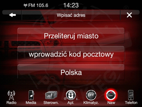 DODGE UCONNECT 8.4" HARMAN BECKER VP3 VP4 polskie menu, polski lektor, zmiana regionu