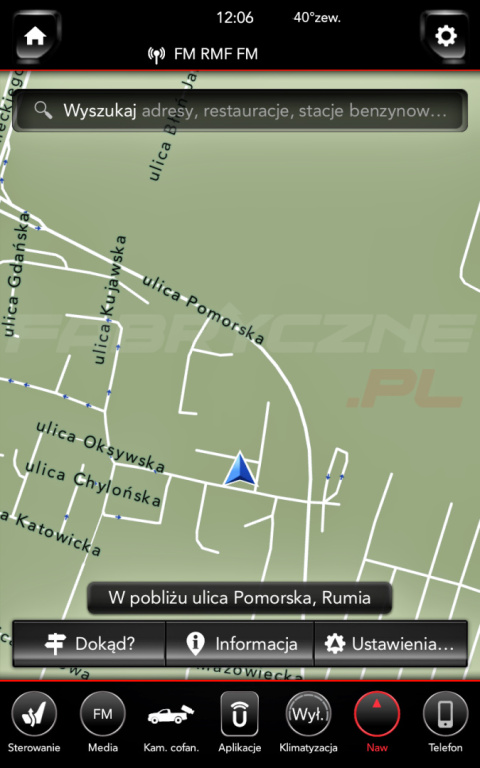DODGE UCONNECT 12.0" 4C PANASONIC polskie menu, polski lektor, zmiana regionu