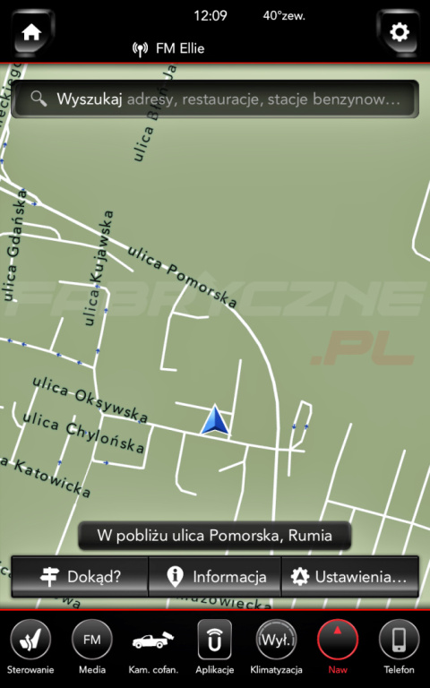 DODGE UCONNECT 12.0" 4C PANASONIC polskie menu, polski lektor, zmiana regionu