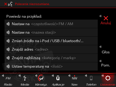 DODGE UCONNECT 8.4" PANASONIC VP4R polskie menu, polski lektor, zmiana regionu