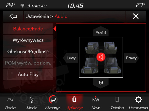 DODGE UCONNECT 8.4" PANASONIC VP4R polskie menu, polski lektor, zmiana regionu