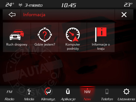 DODGE UCONNECT 8.4" PANASONIC VP4R polskie menu, polski lektor, zmiana regionu