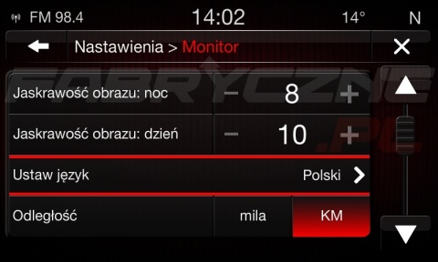FIAT UCONNECT 6.5A RA3 polskie menu, polski lektor, zmiana regionu