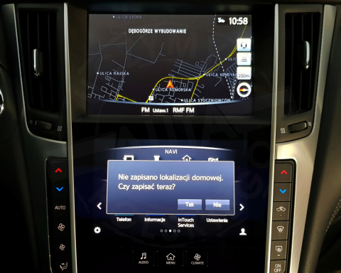 INFINITI IN TOUCH SD DUAL MONITOR polskie menu, polski lektor, zmiana regionu