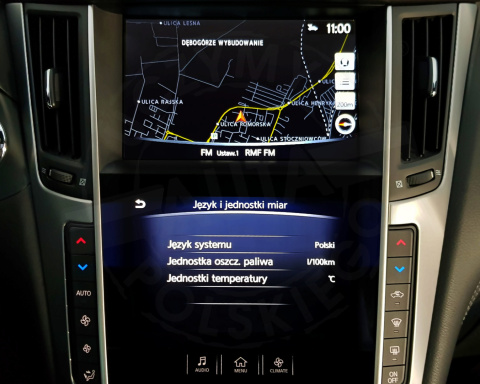 INFINITI IN TOUCH SD DUAL MONITOR polskie menu, polski lektor, zmiana regionu