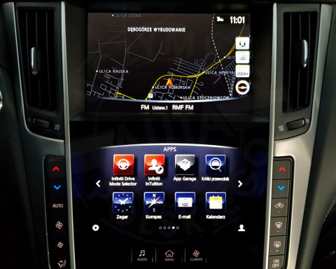 INFINITI IN TOUCH SD DUAL MONITOR polskie menu, polski lektor, zmiana regionu