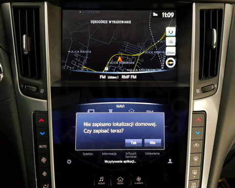 INFINITI IN TOUCH SD DUAL MONITOR polskie menu, polski lektor, zmiana regionu