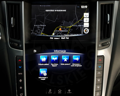INFINITI IN TOUCH SD DUAL MONITOR polskie menu, polski lektor, zmiana regionu