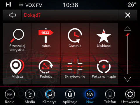 JEEP UCONNECT 8.4" PANASONIC VPR4 polskie menu, polski lektor, zmiana regionu,