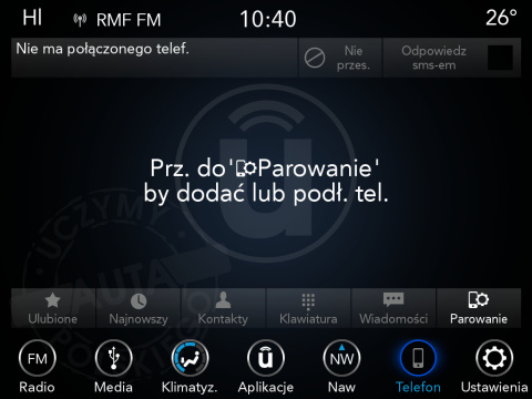 JEEP UCONNECT 8.4" PANASONIC VPR4 polskie menu, polski lektor, zmiana regionu,