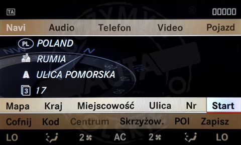 MERCEDES COMAND NTG 3.0 polskie menu, polski lektor, zmiana regionu