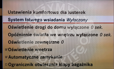 MERCEDES COMAND NTG 3.0 polskie menu, polski lektor, zmiana regionu