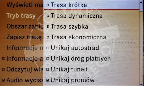 MERCEDES COMAND NTG 3.0 polskie menu, polski lektor, zmiana regionu