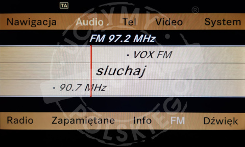 MERCEDES COMAND NTG 3.0 polskie menu, polski lektor, zmiana regionu