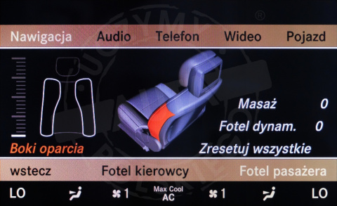 MERCEDES COMAND NTG 3.5 polskie menu, polski lektor, zmiana regionu