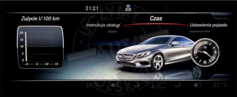 MERCEDES COMAND ONLINE NTG 5.0 polskie menu, polski lektor, zmiana regionu