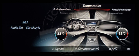 MERCEDES COMAND ONLINE NTG 5.0 polskie menu, polski lektor, zmiana regionu