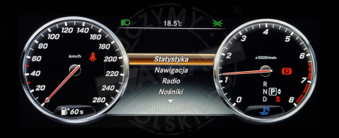 MERCEDES COMAND ONLINE NTG 5.0 polskie menu, polski lektor, zmiana regionu