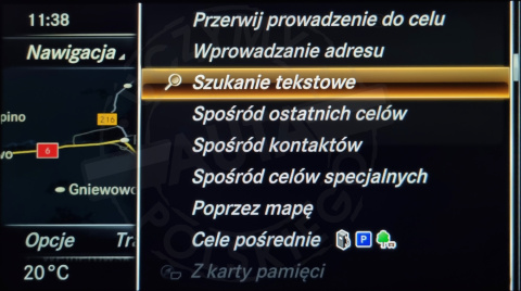 MERCEDES COMAND ONLINE NTG 5.0 polskie menu, polski lektor, zmiana regionu