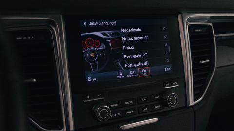 Porsche Macan PCM 4.0 MIB2 polskie menu, polski lektor, zmiana regionu