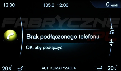 VOLVO SENSUS (2014-2019) polskie menu, zmiana regionu
