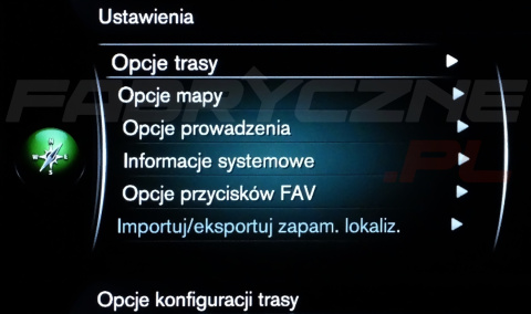 VOLVO SENSUS NAVIGATION (2014-2019) polskie menu, polski lektor, zmiana regionu