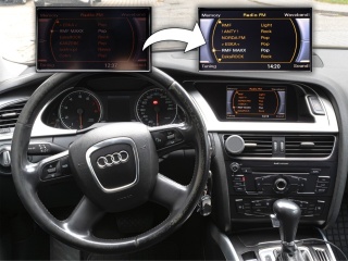 Audi A4 B8 (2007–2011) – Naprawa wyświetlacza radia Concert