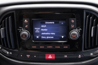 Dodge Ram Promaster City polskie menu, zmiana regionu