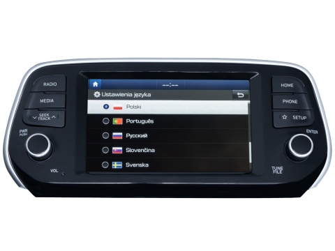 Wgrywanie polskiego menu / zmiana regionu – radio bez nawigacji Hyundai Tucson 2018–2021