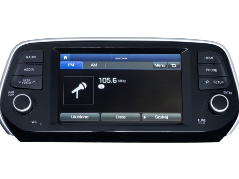 Wgrywanie polskiego menu / zmiana regionu – radio bez nawigacji Hyundai Tucson 2018–2021