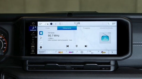 JEEP WRANGLER UCONNECT 5 HARMAN BECKER 12.3" polskie menu, polski lektor, zmiana regionu
