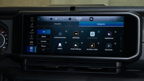 JEEP WRANGLER UCONNECT 5 HARMAN BECKER 12.3" polskie menu, polski lektor, zmiana regionu