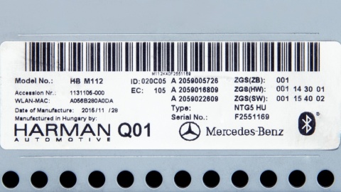 Serwis NTG5 Harman Becker – Mercedes-Benz AMG GT, C-Klasa, GLC, V-Klasa, X-Klasa (2014–2020) | Naprawa Radia/Nawigacji