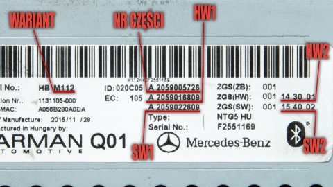 Serwis NTG5 Harman Becker – Mercedes-Benz AMG GT, C-Klasa, GLC, V-Klasa, X-Klasa (2014–2020) | Naprawa Radia/Nawigacji