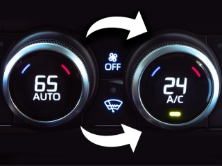 Zmiana jednostek temperatury klimatyzacji z °F na °C w autach Toyota z USA