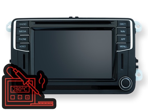 Radio Volkswagen (MIB STD2 PQ) NAPRAWA SERWIS