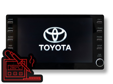 Toyota Corolla Radio / Navigation Repair 86140-02C40 (2019–2023) | Panasonic CV-RS69E1AE