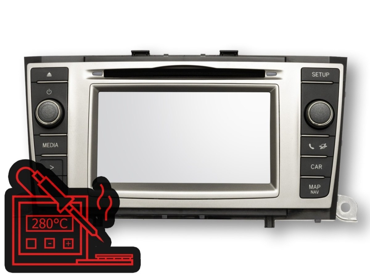 Toyota Avensis factory radio 86140-05100 Panasonic CV-VS64F1AE repair